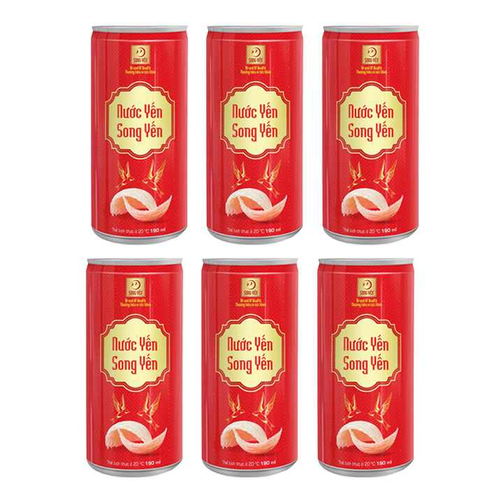 Nước Yến Song Yến (Tổ yến chưng 2%) - Thùng 30 lon